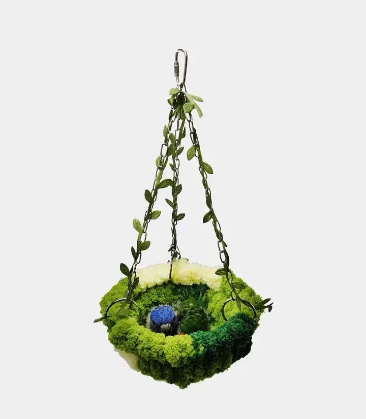 Cozy Jungle Hammock Nest for Birds