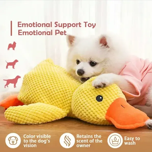 Quacking Crinkle Duck Comfort Calming Toy